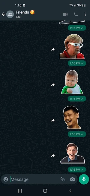 Sticker World & Funny Sticker Screenshot 1