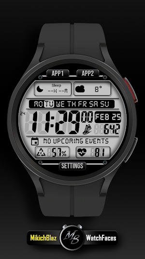 Digital Watch face MB397 Screenshot 1