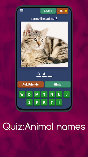 QUIZ:ANIMAL NAMES Screenshot 0