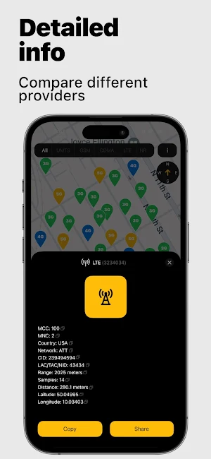 Cellular Tower Map - Signal 5G Screenshot 2