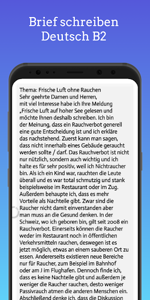 Brief schreiben Deutsch B2 Screenshot 2