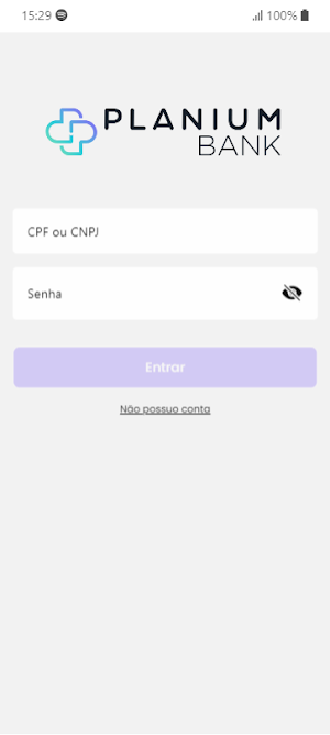 Planium Bank Conta Screenshot 1