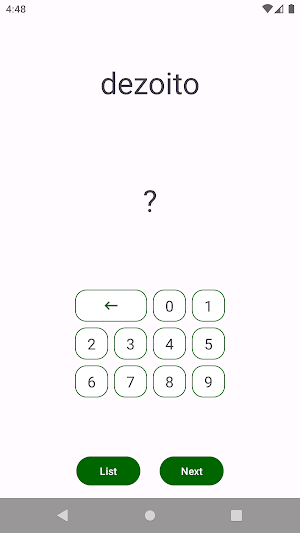 Numbers in Portuguese Screenshot 3