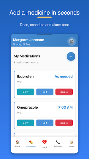 SeniorMed: Pill Reminder Screenshot 1