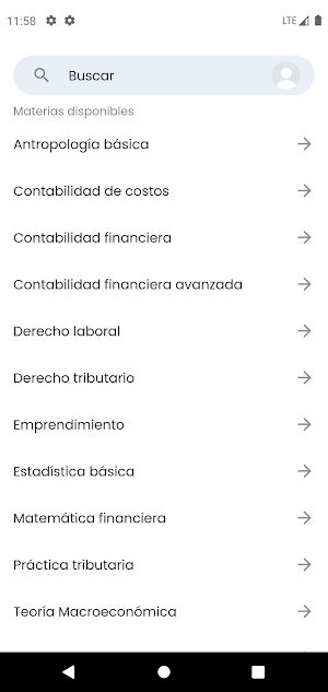 Evaluaciones de Universidad Screenshot 0