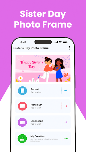 Sister's Day Photo Frame Screenshot 0