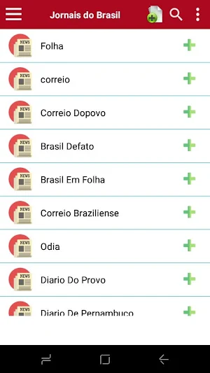 Jornais do Brasil (Brazilian Newspapers) Screenshot 2