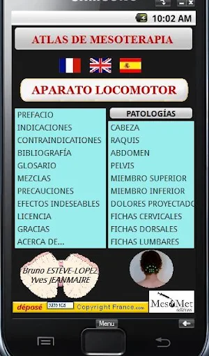 Mésothérapie Pathologies Screenshot 2