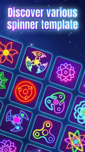 Glow Art: Neon Finger Spinner Screenshot 2