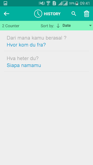 Norwegian Indonesian Translator Screenshot 3