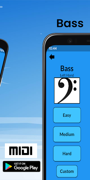 Piano Sight Reading Trainer: MIDI Edition Screenshot 1