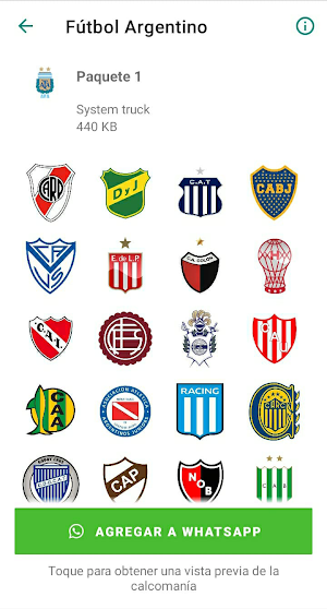 Stickers Fútbol Argentino Screenshot 1