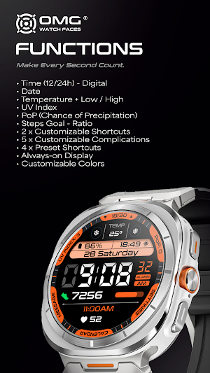 OMG 245 - Digital Watch Face Screenshot 1