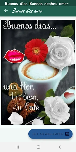 Buenos días Buenas noches amor Screenshot 2