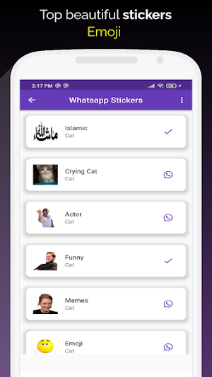 stickers for text messages Screenshot 0