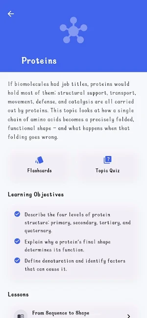 BioLume: Biochemistry Learn Screenshot 3