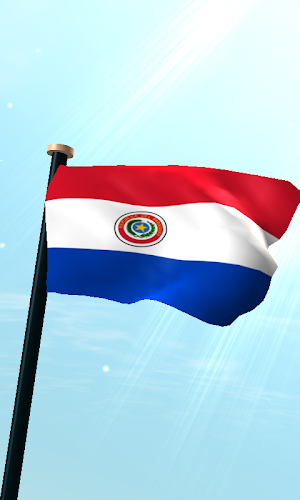 Paraguay Flag 3D Wallpaper Screenshot 0