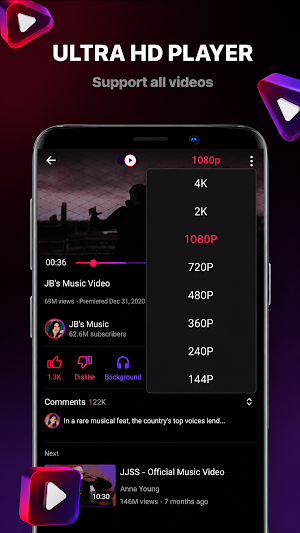 Pure Tuber: Video & MP3 Player Screenshot 1