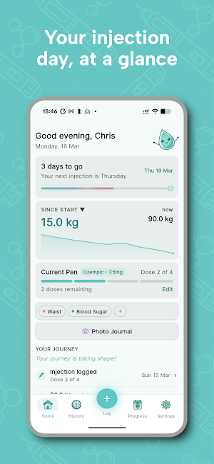Needled GLP1 Injection Tracker Screenshot 2