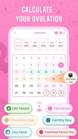 Period Tracker- Ovulation Calc Screenshot 2