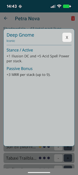 DDO Life Tracker Screenshot 2