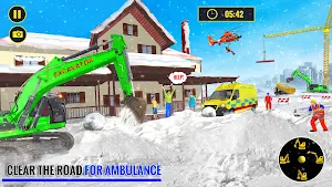 Grand Snow Excavator Games 3D Screenshot 2