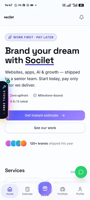 Socilet: App & Web Development Screenshot 0