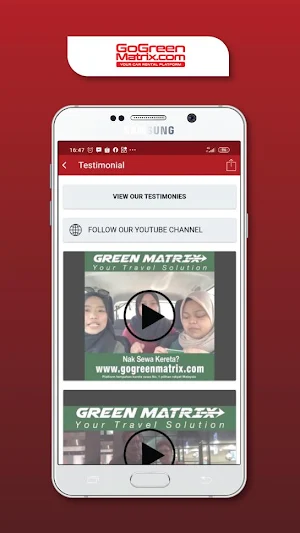 GoGreenMatrix.com Screenshot 2