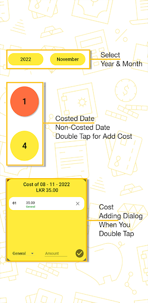 Cost Calendar Screenshot 3