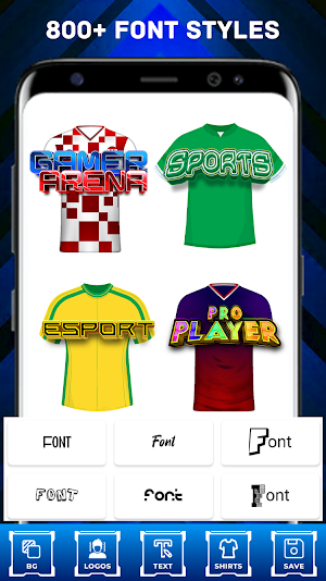 Jersey Maker Esports Gamer Art Screenshot 3