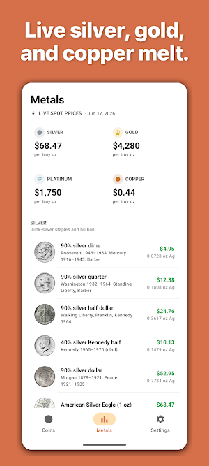 Price Guide - U.S. Coin Values Screenshot 1