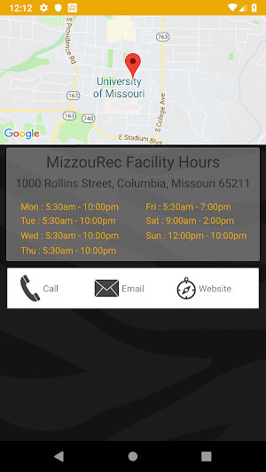 MizzouRec Screenshot 1