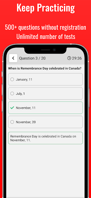 Canadian Citizenship Test 2024 Screenshot 1