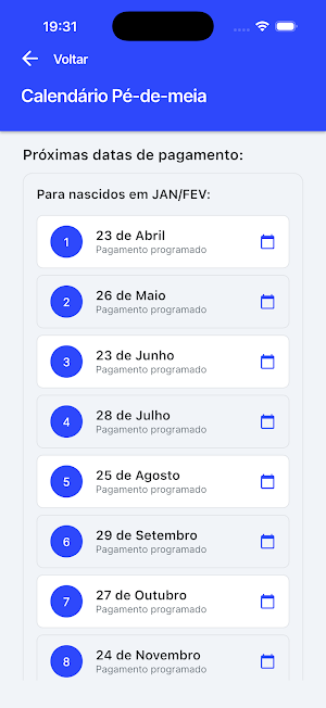 Pé de Meia como consultar Guia Screenshot 3