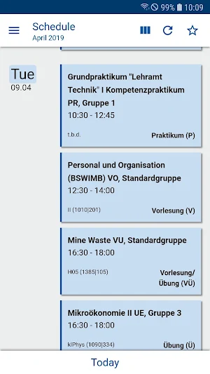RWTHApp Screenshot 2