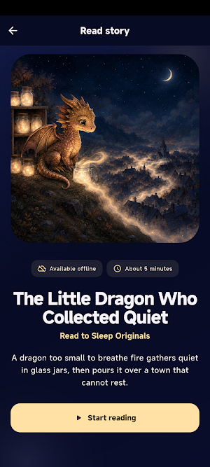 Read to Sleep: Fading Text Screenshot 0