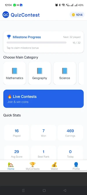 Quiz Contest: GK & Trivia Screenshot 3