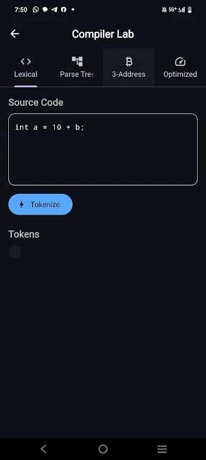 compiler design visualizer Screenshot 2