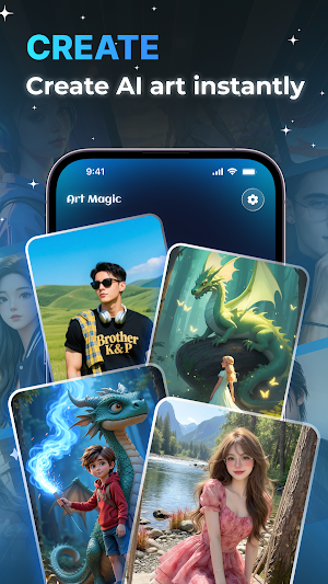 AI Photo Generator: Art & Face Screenshot 0