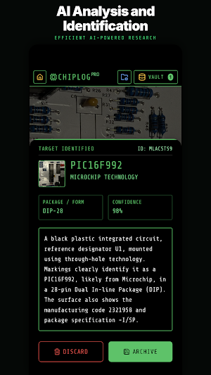 ChipLog Pro - IC Chip Scanner Screenshot 1