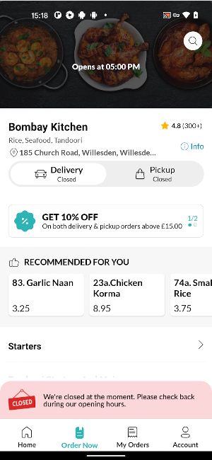 Bombay Kitchen Screenshot 2