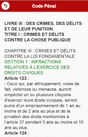 Code Pénal de la Guinée Screenshot 2