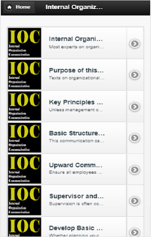 Internal organization communication Screenshot 3