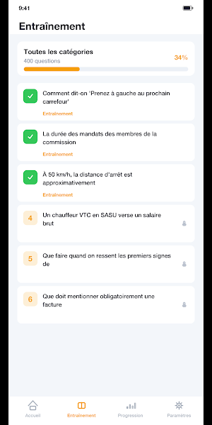 VTC Taxi Examen QCM 2026 Screenshot 1