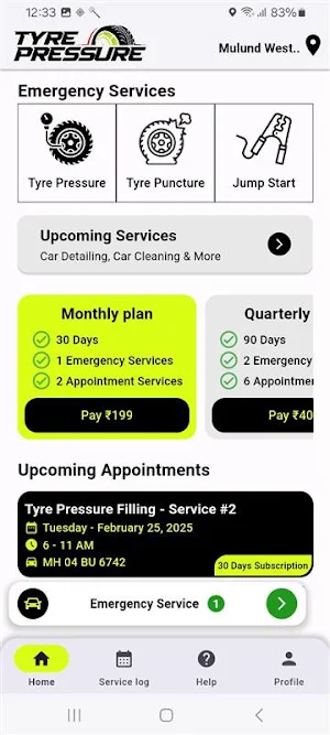 Tyre pressure Screenshot 1