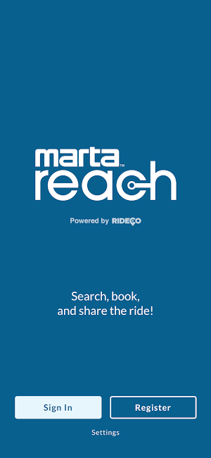 MARTA Reach On-Demand Transit Screenshot 0
