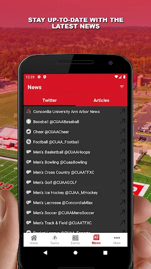 Concordia Ann Arbor Cardinals Screenshot 3