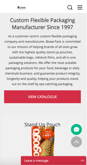 Bowepack Flexible Packaging Screenshot 1