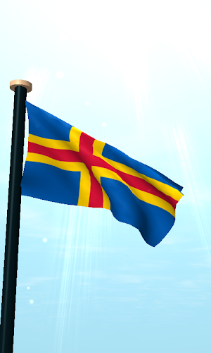 Åland Islands Flag 3D Screenshot 1