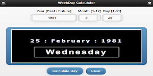 Event Weekday Calculator Screenshot 1